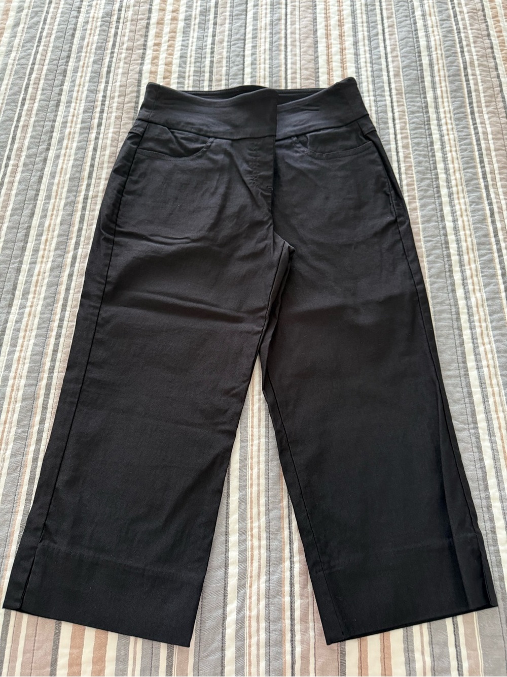 Ruby Rd. Black Petite Pants with Gold Logo Tag